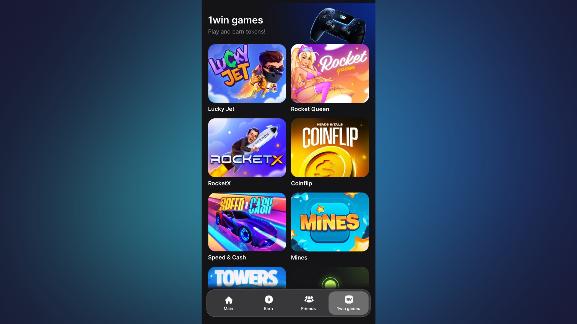 1win Token games in Indonesia